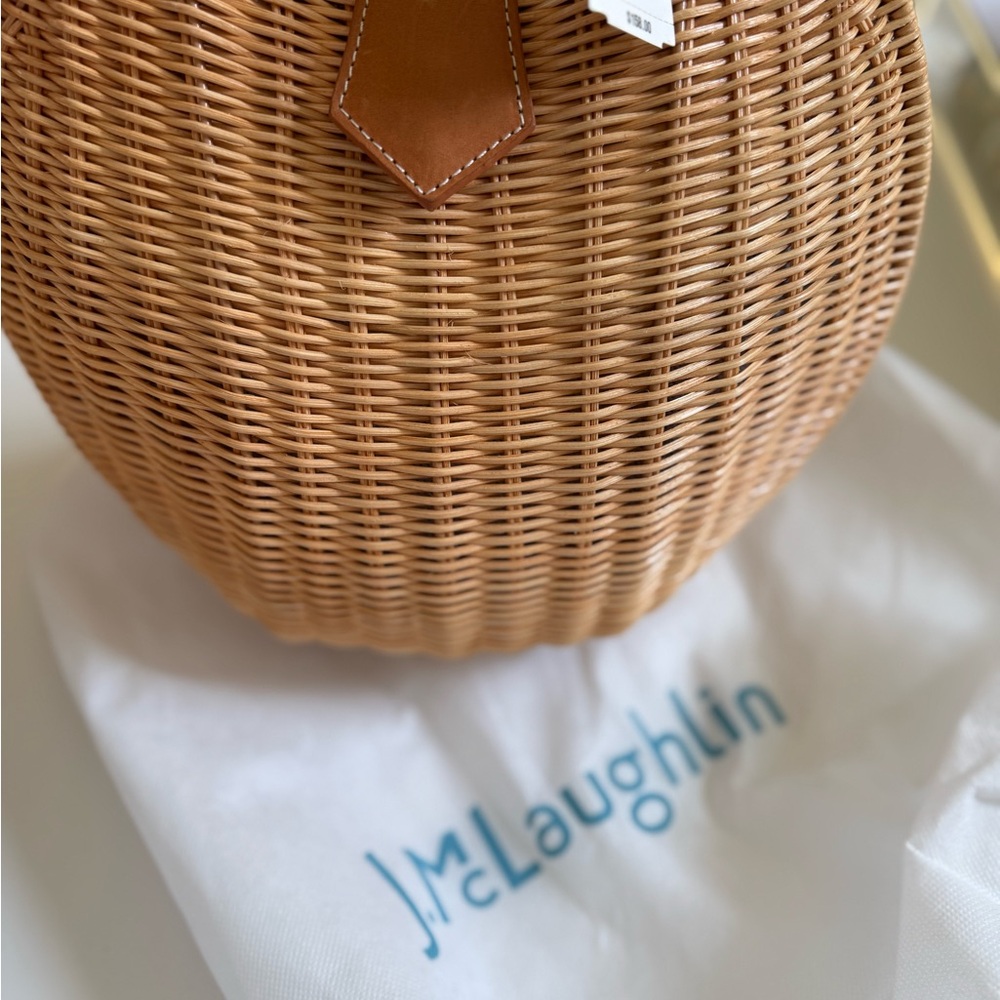 J.McLaughlin straw hand bag, NWT - Picture 2 of 3